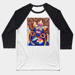 Mahakala Buddhist Demon Baseball T-Shirt